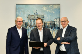 Dr.-Ing. Heinrich Bökamp, Präsident der Bundesingenieurkammer  (im Foto rechts)