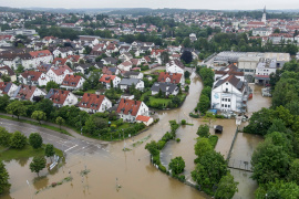 Hochwasser 2024 in Pfaffenhofen an der Ilm. Foto: Wolfgang Hauke / Adobe Stock