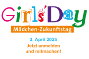 Girls’Day: Mädchen-Zukunftstag - 03.04.2025 - Jetzt Ihr Büro anmelden!