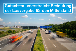 Gutachten unterstreicht Bedeutung der Losvergabe für den Mittelstand