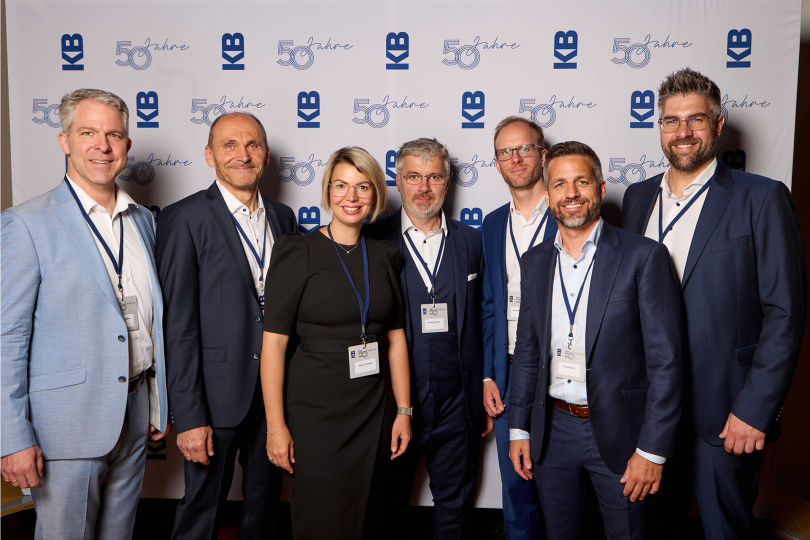 Führungsteam der KB (v.l.): Andreas Möller, Norbert Nieder, Rebecca Probst, Andreas Hacker, Alexander Schütze, Dominik Leix und Martin Seitner