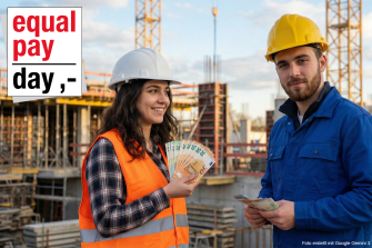Cobalt-Studie zum Equal Pay Day: Im Bauwesen zwar Gehaltsparität im Durchschnitt - aber deutliche Unterschiede nach Berufsgruppen