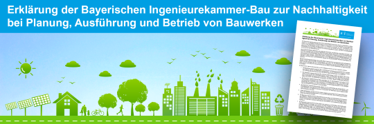 Bayerische Ingenieurekammer-Bau veröffentlicht Leitlinien zur Nachhaltigkeit